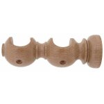 Support en bois lisse ouvert double 20x118 mm. pin