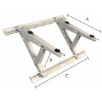 Cbm - support de climatisation de toit pour groupe ext�rieur 500x250x800mm, 200kg