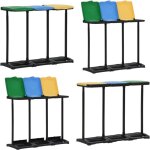 Supports avec couvercle pour sacs poubelle 240 - 330 l pp - support de sac poubelle - supports de sac ... Supports avec couvercle pour sacs poubelle 240 - 330 l pp - support de sac poubelle - supports de sac ...