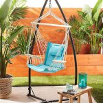 Support pour fauteuil suspendu 215cm en acier pour accrocher balancelle et chaises suspendues 205109109cm ...