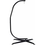 Support fauteuil suspendu pied de hamac en acier robuste revtu en noir capacit max 150kg dimension ...