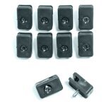 Supports de fil de tension clôture grillagée avec vis set de 10 anthracite Supports de fil de tension clôture grillagée avec vis set de 10 anthracite