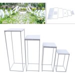 Support de fleurs amovible, support de fleurs pour mariage, colonne en vases g�om�triques pour d�coration ...