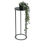 Dandibo tabouret pour fleurs mtal noir rond 60 cm support pour fleurs table d'appoint 96316 m colonne ...