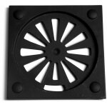 Kaminxpert - support de grille pour poles  chemine quadro de attika - fonte - dimensions d'encastrement ...