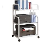 Support d?imprimante � 3 niveaux meuble pour scanner avec stockage support pour imprimante �tag�re imprimante ...