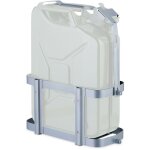 Support pour jerrycan, bidon 10 & 20 l essence, r�serve carburant, verrouillable, voiture, moto, fer, ...