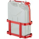 Support pour jerrycan, bidon 10 & 20 l essence, r�serve carburant, verrouillable, voiture, moto, fer, ...