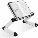 Support de livre r�glable, hauteur et angle r�glables, support de livre ergonomique avec trombones pour ...