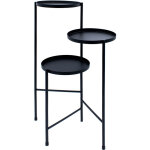 Support en métal pour pots de fleurs avec 3 étages - 70 x 52 cm - étagère pour plantes dépliable en noir ... Support en métal pour pots de fleurs avec 3 étages - 70 x 52 cm - étagère pour plantes dépliable en noir ...