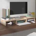 Support de moniteur 60x24x10, 5 cm bois de pin solide Support de moniteur 60x24x10, 5 cm bois de pin solide