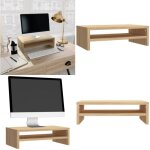 Support de moniteur ch�ne sonoma 42x24x13 cm bois d'ing�nierie - support tv - meuble tv - bureau ergonomique ...