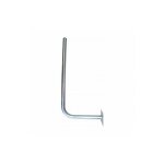Me - support mural bras coud� acier galvanis� hauteur 60cm d�port 25cm fixation 4x10mm pour antennes
