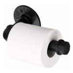 Support mural pour papier de toilette - style vintage et industriel - accessoire de salle de bain