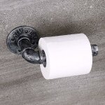 Support mural pour papier de toilette - style vintage et industriel - accessoire de salle de bain