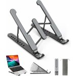 Support ordinateur portable, support pc portable  8 niveaux rglables, laptop stand en plastique & silicone ...