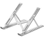 Support ordinateur portable, support pc portable pliable  surlever 6 angles rglable, antidrapant ...