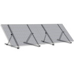 Zelsius - support de panneau solaire en aluminium de 0  90 degrs, pour deux panneaux, barre de support ...