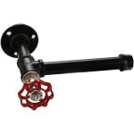 Support papier toilette, porte papier toilette sur pied 2en1 avec socle robuste, 16 x16 x55cm