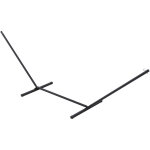 Support pied de hamac structure robuste m�tal �poxy noir dim. 3, 60l x 0, 92l x 1, 15h m