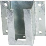 Support - pied mural  fixer pour poteau rainur 9x9 cm