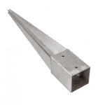 Sud bois - support pied de poteau 12 x 12 x 90 cm ( 12x12 ) à enfoncer galvanisé à chaud Sud bois - support pied de poteau 12 x 12 x 90 cm ( 12x12 ) à enfoncer galvanisé à chaud