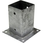 Support - pied  fixer pour poteau 12x12 cm 'top qualite' galvanis  chaud
