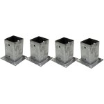 Winox - support - pied � fixer pour poteau 9x9 cm lot de 4 galvanis� � chaud