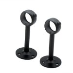 Support de plafond r�glable pour tringle � rideau, lot de 2, noir, supports pour tringles � rideaux