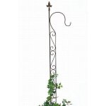 Treillis de jardin en métal avec 1 support noir treillis pour plantes grimpantes 145 cm aide à l'escalade ... Treillis de jardin en métal avec 1 support noir treillis pour plantes grimpantes 145 cm aide à l'escalade ...