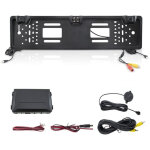 Support de plaque d'immatriculation pour voitures avec cam�ra, capteurs de recul, r�troviseur