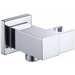 Support de pommeau de douche support de pommeau de douche en laiton carr� argent