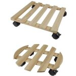 Support pot de fleur en bois, forme carr�