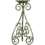 Biscottini - support de pot en fonte, tr�pied, soucoupe, socle pour plante, support de jardini�re, ext�rieur ...