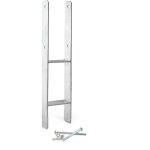Support de poteau  sceller ? largeur 71 mm / 81 mm, profondeur 60, hauteur 600 mm ? ancrage en h en ...