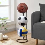Support de rangement pour ballon de basket - ball à 3 niveaux support d'organisateur debout libre présentoir ... Support de rangement pour ballon de basket - ball à 3 niveaux support d'organisateur debout libre présentoir ...