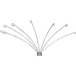 Dianhydro ? support de rideau de douche circulaire tiges en acier ? longueur 76 cm ? support abs ? angle ...