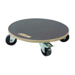 Celloplast - support � roulettes bois fsc flora roll strong - marron - � 40 cm