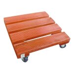 Support  roulettes bois fsc lasur flora roll lasure - carr 30 x 30 cm