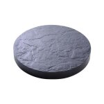 Support a roulettes - eda plastiques -  30 cm - gris ardoise - polypropylene - plantes, petits arbustes ...
