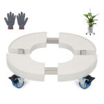 Support  roulettes ensoleill porte plante a roulettes, support plante 38 - 52cm rglable pour pot de ...