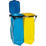 Support pour sacs poubelle 120l pour tri - 2 types de d�chets