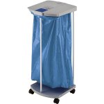 Hailo - support sac - poubelle avec 250 sacs - poubelle bleus,