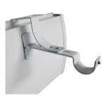 Store menuiserie - 2 supports de tringle  rideaux, sans perage, blanc, diamtre 20 mm, pour coffre ...