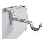 Store menuiserie - 2 supports de tringle  rideaux, sans perage, blanc, diamtre 28 mm, pour coffre ...