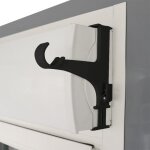 Store menuiserie - support sans per�age, tringle � rideau, coffre de volet roulant, noir, extensible ...