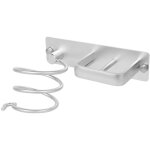 Support s�che - cheveux mural aluminium percer porte s�che - cheveux et fer � cheveux surface matte titulaire ...