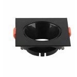 Support de spot encastr carr v - tac pour spots led gu10, noir