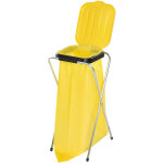 Support de stand restauration pour sacs poubelles et d�chets 120l, jaune