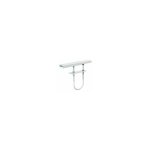 Itar - support de tablette  tiges filetes pour radiateur - dcor : blanc - epaisseur : 1, 5 mm - largeur ...